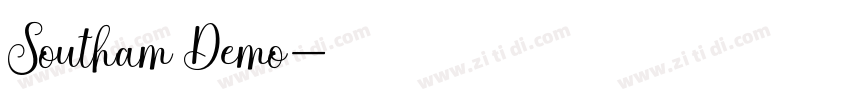 Southam Demo字体转换